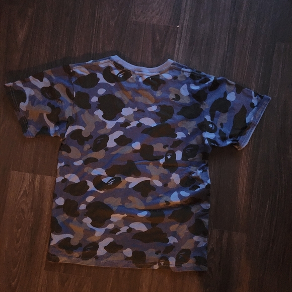 new blue bape shark tee - Picture 2 of 2